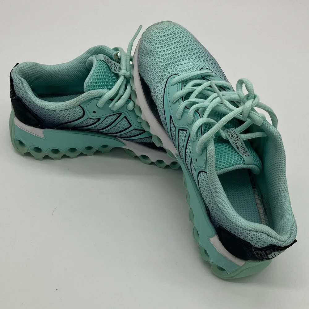 K-Swiss Tubes Comfort Technology Running Shoes Mint Green Womens 8